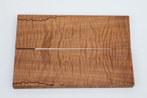 Lipa fala flame linden lime tree brązowe stabilizowane drewno na rękojeść noża okładki drewniane stabilized wood for knifes