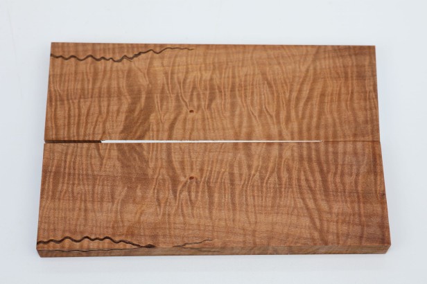 Lipa fala flame linden lime tree brązowe stabilizowane drewno na rękojeść noża okładki drewniane stabilized wood for knifes