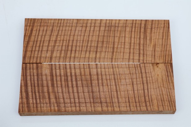 Lipa fala flame linden lime tree brązowe stabilizowane drewno na rękojeść noża okładki drewniane stabilized wood for knifes