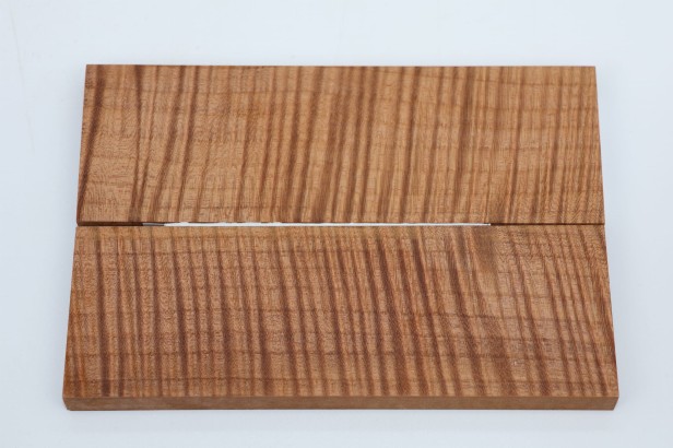 Lipa fala flame linden lime tree brązowe stabilizowane drewno na rękojeść noża okładki drewniane stabilized wood for knifes