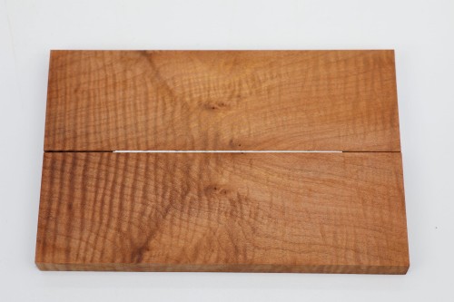 Lipa fala flame linden lime tree brązowe stabilizowane drewno na rękojeść noża okładki drewniane stabilized wood for knifes