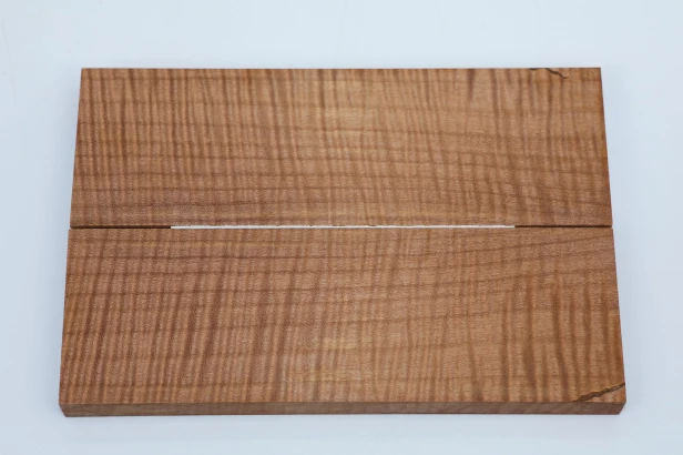 Lipa fala flame linden lime tree brązowe stabilizowane drewno na rękojeść noża okładki drewniane stabilized wood for knifes