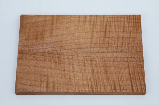 Lipa fala flame linden lime tree brązowe stabilizowane drewno na rękojeść noża okładki drewniane stabilized wood for knifes