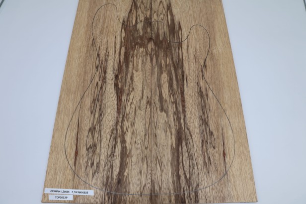 Czarna Limba Black Limba drewniany top na gitarę guitar top