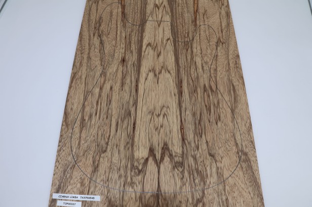 Czarna Limba Black Limba drewniany top na gitarę guitar top