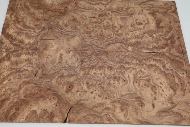 Wiąz Kaukaski Caucasian Elm drewniany top na gitarę guitar top