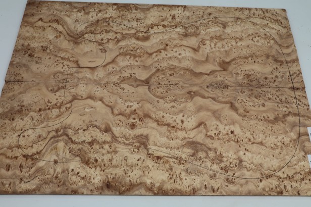 Wiąz Kaukaski Caucasian Elm drewniany top na gitarę guitar top