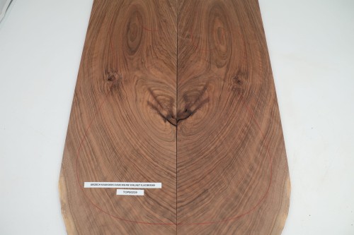 Orzech Kaukaski Caucasian Walnut drewniany top na gitarę guitar top