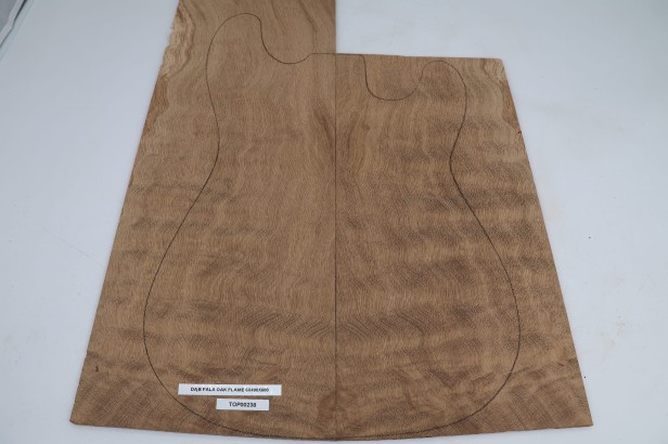 Dąb fala Oak flame drewniany top na gitarę guitar top