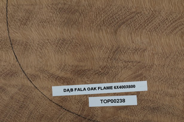 Dąb fala Oak flame drewniany top na gitarę guitar top