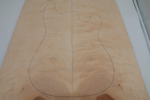Klon Jawor Maple Flame drewniany top na gitarę guitar top