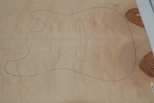 Klon Jawor Maple Flame drewniany top na gitarę guitar top