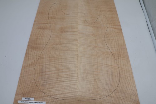 Klon Jawor Maple Flame drewniany top na gitarę guitar top