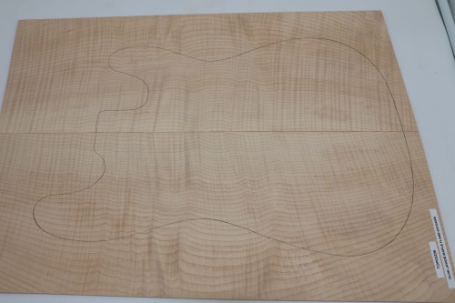 Klon Jawor Maple Flame drewniany top na gitarę guitar top