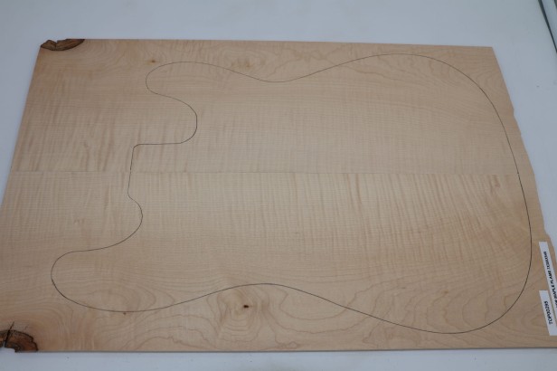 Klon Jawor Maple Flame drewniany top na gitarę guitar top