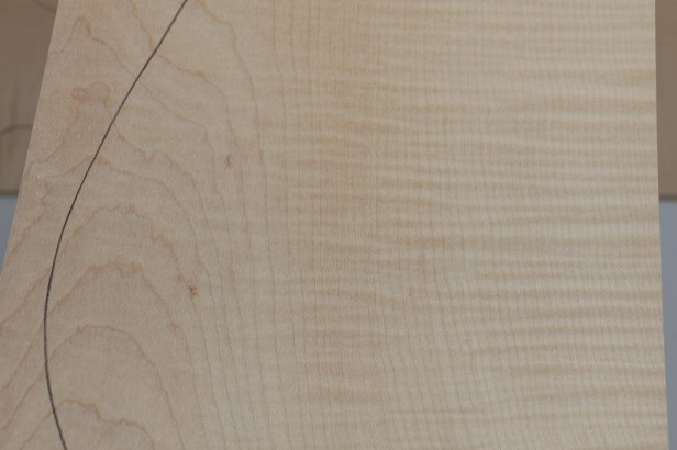 Klon Jawor Maple Flame drewniany top na gitarę guitar top