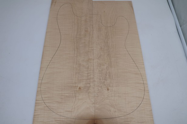 Klon Jawor Maple Flame drewniany top na gitarę guitar top