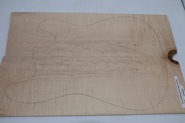 Klon Jawor Maple Flame drewniany top na gitarę guitar top