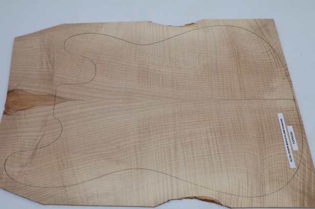 Klon Jawor Maple Flame drewniany top na gitarę guitar top