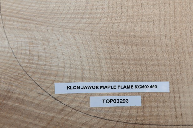 Klon Jawor Maple Flame drewniany top na gitarę guitar top