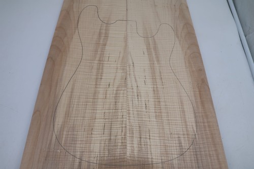 Klon Jawor Maple Flame drewniany top na gitarę guitar top