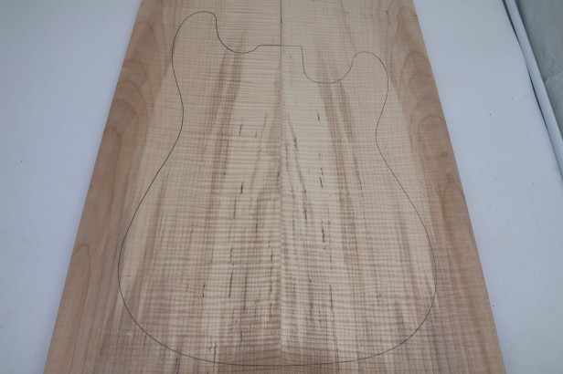 Klon Jawor Maple Flame drewniany top na gitarę guitar top