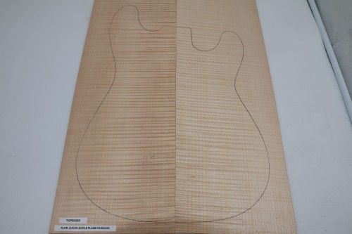 Klon Jawor Maple Flame drewniany top na gitarę guitar top