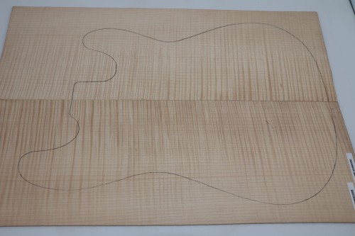 Klon Jawor Maple Flame drewniany top na gitarę guitar top