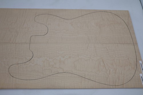 Klon Jawor Maple Flame drewniany top na gitarę guitar top