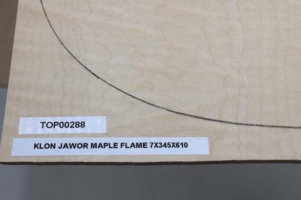 Klon Jawor Maple Flame drewniany top na gitarę guitar top