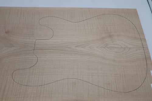 Klon Jawor Maple Flame drewniany top na gitarę guitar top