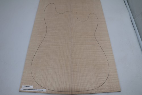 Klon Jawor Maple Flame drewniany top na gitarę guitar top