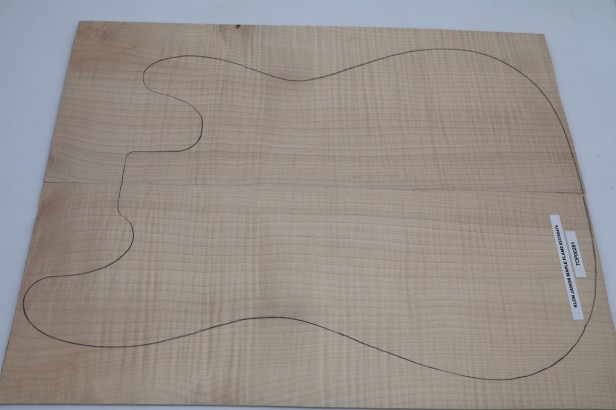 Klon Jawor Maple Flame drewniany top na gitarę guitar top