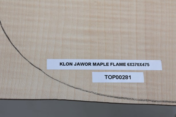 Klon Jawor Maple Flame drewniany top na gitarę guitar top