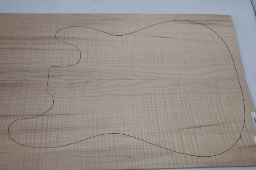 Klon Jawor Maple Flame drewniany top na gitarę guitar top