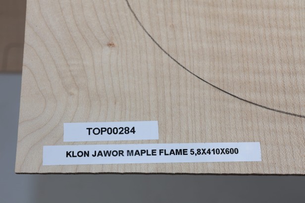 Klon Jawor Maple Flame drewniany top na gitarę guitar top