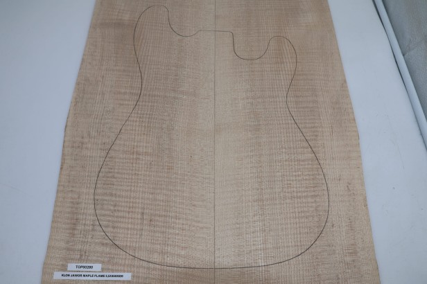 Klon Jawor Maple Flame drewniany top na gitarę guitar top