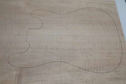 Klon Jawor Maple Flame drewniany top na gitarę guitar top