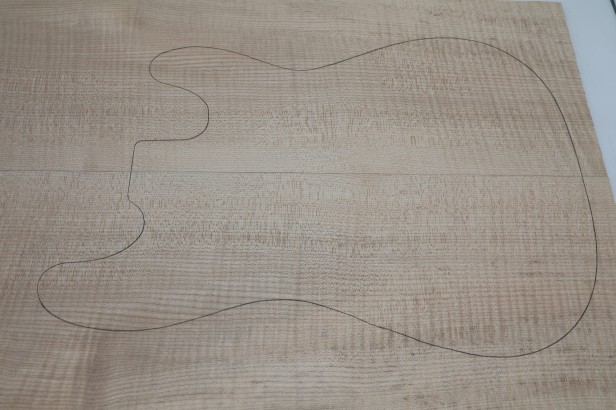 Klon Jawor Maple Flame drewniany top na gitarę guitar top