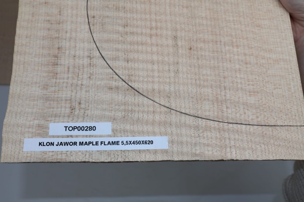 Klon Jawor Maple Flame drewniany top na gitarę guitar top