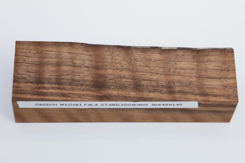 Orzech włoski fala Flame Walnut Wood stabilizowane drewno na rękojeść noża stabilized wood for knifes