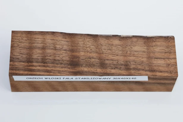Orzech włoski fala Flame Walnut Wood stabilizowane drewno na rękojeść noża stabilized wood for knifes