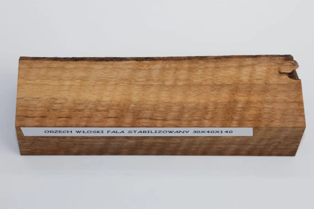 Orzech włoski fala Flame Walnut Wood stabilizowane drewno na rękojeść noża stabilized wood for knifes