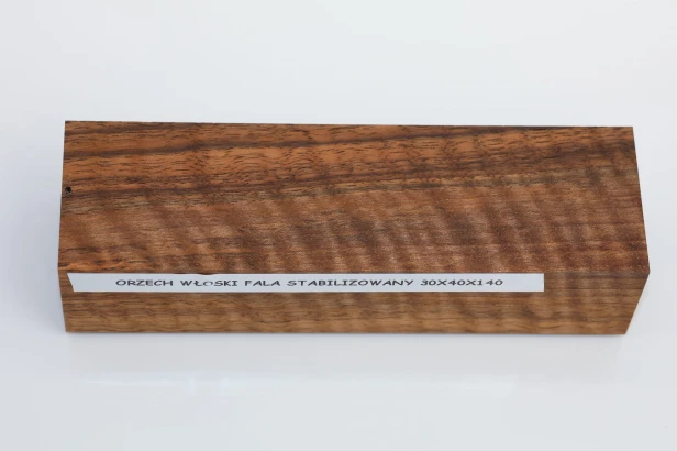 Orzech włoski fala Flame Walnut Wood stabilizowane drewno na rękojeść noża stabilized wood for knifes