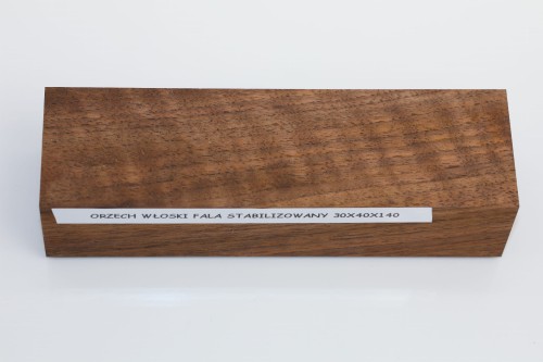 Orzech włoski fala Flame Walnut Wood stabilizowane drewno na rękojeść noża stabilized wood for knifes
