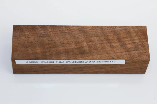 Orzech włoski fala Flame Walnut Wood stabilizowane drewno na rękojeść noża stabilized wood for knifes