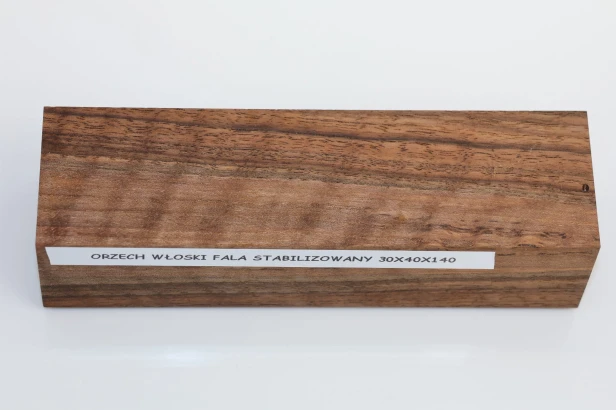 Orzech włoski fala Flame Walnut Wood stabilizowane drewno na rękojeść noża stabilized wood for knifes
