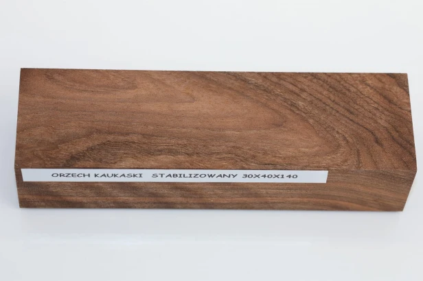 Orzech Kaukaski Caucasian Walnut stabilizowane drewno na rękojeść noża stabilized wood for knifes