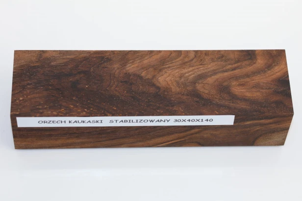 Orzech Kaukaski Caucasian Walnut stabilizowane drewno na rękojeść noża stabilized wood for knifes