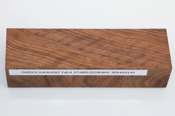 Orzech Kaukaski fala Flame Caucasian Walnut stabilizowane drewno na rękojeść noża stabilized wood for knifes